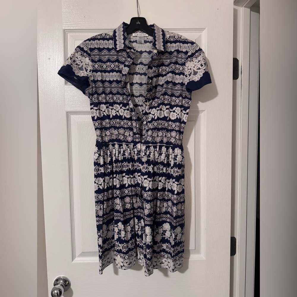 Oscar de la renta lace cottona dress